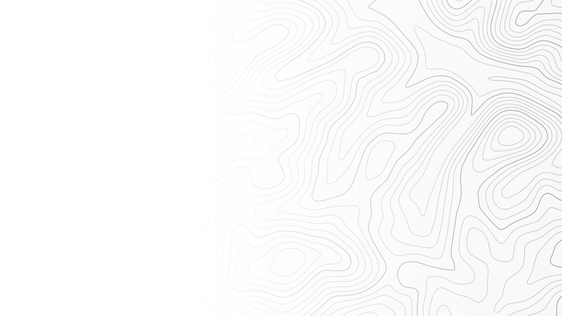 This image displays a topographic map pattern with contour lines on a white background, illustrating elevation and landforms in a stylized manner.